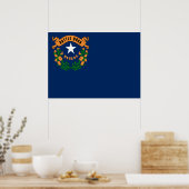 ネバダ州旗 ポスター (キッチン)