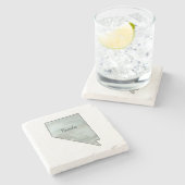 ネバダ州絵画イラストレーション ストーンコースター (横)