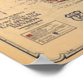 ネバダ州，カリフォルニア ポスター (角)