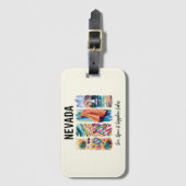 ネバダ州 – 太陽、スパイス、サファイア湖 ラゲッジタグ (正面縦)