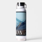 ネバダ景観ポスター ウォーターボトル (背面)