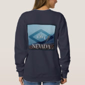 ネバダ景観ポスター スウェットシャツ (裏面)