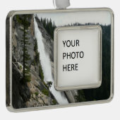 ネバダ滝アットヨセミテ国立公園 シルバープレートフレームオーナメント (右)