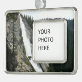 ネバダ滝アットヨセミテ国立公園 シルバープレートフレームオーナメント (左)