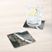 ネバダ滝アットヨセミテ国立公園 スクエアペーパーコースター (インサイチュ)