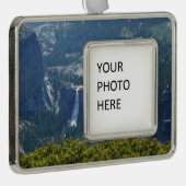 ネバダ滝ズザパノラマトレイルヨセミテ シルバープレートフレームオーナメント (右)