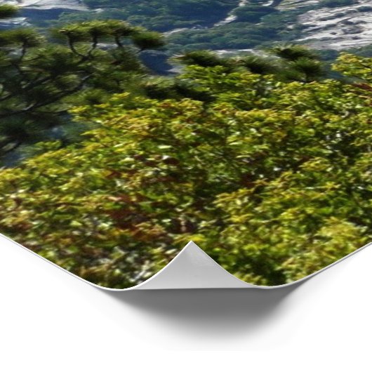 ネバダ滝ズザパノラマトレイルヨセミテ ポスター (角)