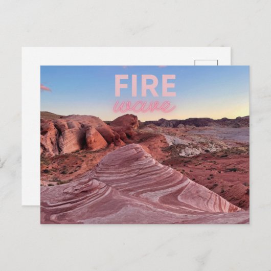 ネバダ火災波ハイキング自然はがき ポストカード (正面/裏面)