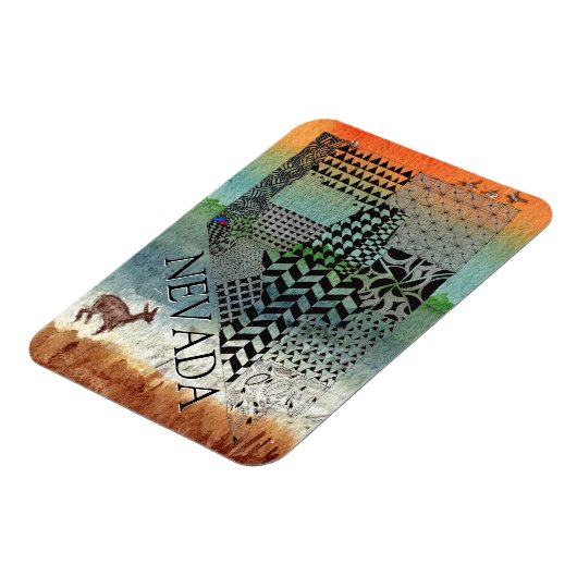 ネバダ砂漠の写真マグネットの州 マグネット (左側)