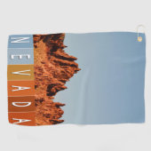 ネバダ砂漠 ゴルフタオル (横)