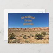 ネバダ砂漠 ポストカード (正面/裏面)