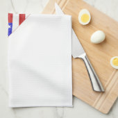 ネバダ米国の旗のシルエットの州の地図 キッチンタオル (四つ折り)