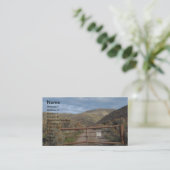 ネバダ素朴な山のカスタマイズ可能な名刺 名刺 (スタンド正面)