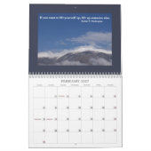 ネバダ風景写真と感動的引用文 カレンダー (2月 2027)