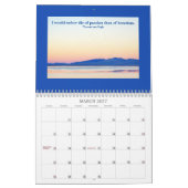 ネバダ風景写真と感動的引用文 カレンダー (3月 2027)