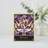 ネバダ |アールデコ ポストカード (スタンド正面)