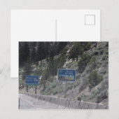 ネバダ・カリフォルニア州境 ポストカード (正面/裏面)