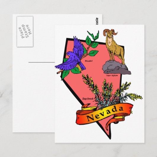 ネバダ ポストカード (正面/裏面)