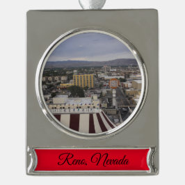 ネバダ・レノ シルバープレートバナーオーナメント