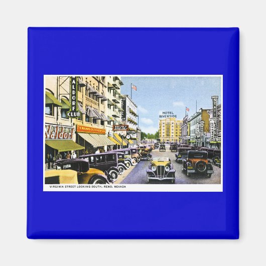 ネバダ，レノ，バージニア通り マグネット (正面)