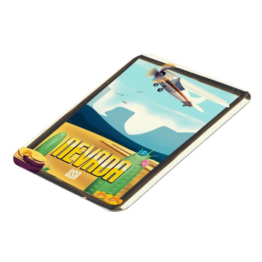 ネバダUSAヴィンテージスタイル旅行ポスター。 マグネット (左側)