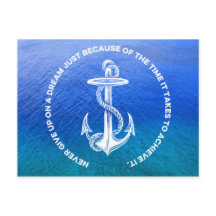 ネバーア与えップオンドリームブルー海ヴィンテージいかり