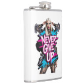 ネバーア与えップグラフィティ引用文 フラスク (右)