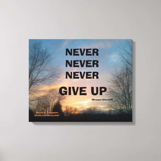 ネバーア与えップチャーチルキャンバスプリントプリント キャンバスプリント (正面)