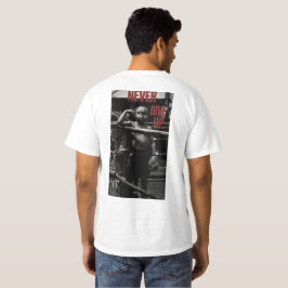 ネバーア与えップボクシングアート Tシャツ