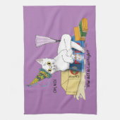 ネバーキャットおもしろい キッチンタオル (縦)