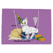 ネバーキャットおもしろい ラージペーパーバッグ (裏面)