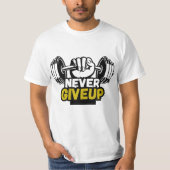 ネバーギブアップジムデザイン Tシャツ (正面)