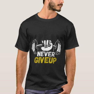 ネバーギブアップジムTシャツ メンズ Tシャツ