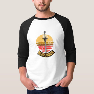 ネバーギブアップ サンセット アドベンチャー 野球ラグラン Tシャツ
