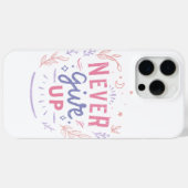 ネバーギブアップ モチベーション スマホケース Case-Mate iPhoneケース (裏面 (横))