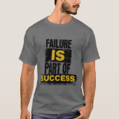 ネバーギブアップ モチベーション レトロ Tシャツ (正面)