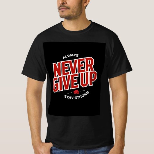 ネバーギブアップ Tシャツ (正面)