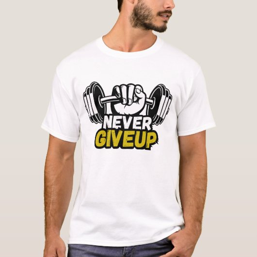 ネバーギブアップ Tシャツ (正面)