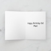 ネバーサプライムオールドマンバイクもしくは自転車に乗る人 サンキューカード (内部)