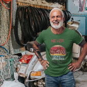 ネバーサプライムオールドマンバイクもしくは自転車に乗る人 Tシャツ