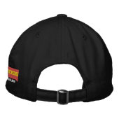 ネバージャップ（ロゴ） 刺繍入りキャップ (裏面)