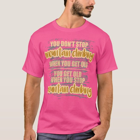 ネバーストップマウンテンクライミング Tシャツ (正面)