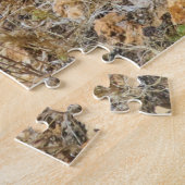 ネバーダ州レッドロックキャニオンの鮮やかなピンクのサボテンの花 ジグソーパズル (側面)