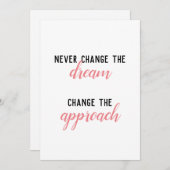 ネバーチェンジザドリーム招待状 招待状 (正面/裏面)