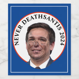 ネバーデスサンティススカル顔 ワインラベル