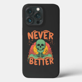 ネバーベター スケルトン ハロウィン iPhone 13 PROケース