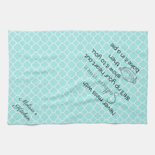 ネバーミスターウィメンズアクアカスタム キッチンタオル (横)