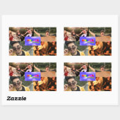 ネバーミンディステッカー 長方形シール (シート)