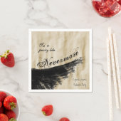 ネバーモアのパーティーの羽のハロウィーン スタンダードカクテルナプキン (インサイチュ)