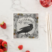 ネバーモアエリーレイヴンハロウィーンホラー スタンダードカクテルナプキン (インサイチュ)